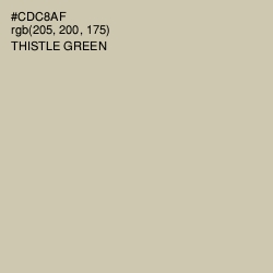 #CDC8AF - Thistle Green Color Image